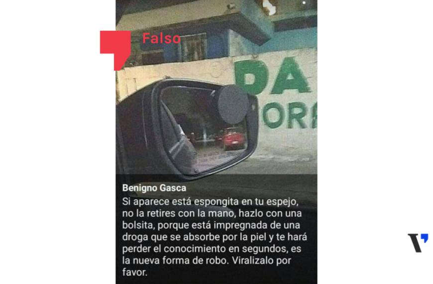 No se están colocando esponjas con droga en los coches para robarte