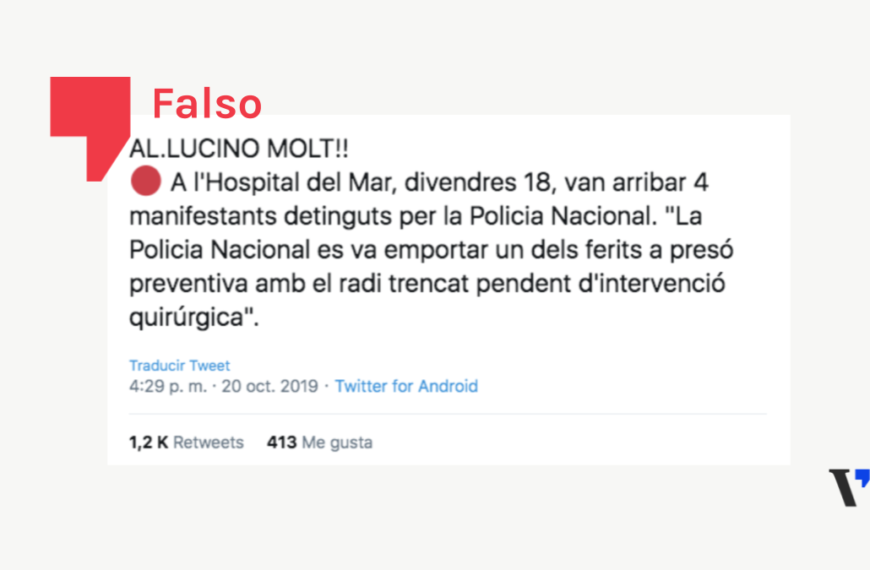 La Policía no se llevó a ningún manifestante pendiente de operar del Hospital del Mar