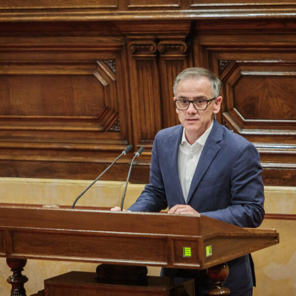 El president parlamentari d'ERC, Josep Maria Jové, intervé en el debat de política general al Parlament de Catalunya