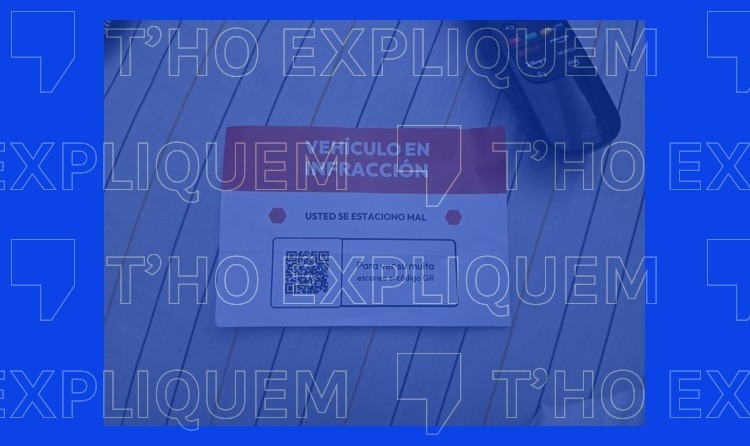 Captura de pantalla amb el filtre "T'ho expliquem" de la imatge que circula a WhatsApp sobre la estafa del QR