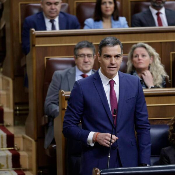 El president del Govern d'Espanya, Pedro Sánchez, al Congrés de Diputats. Font: Congrés